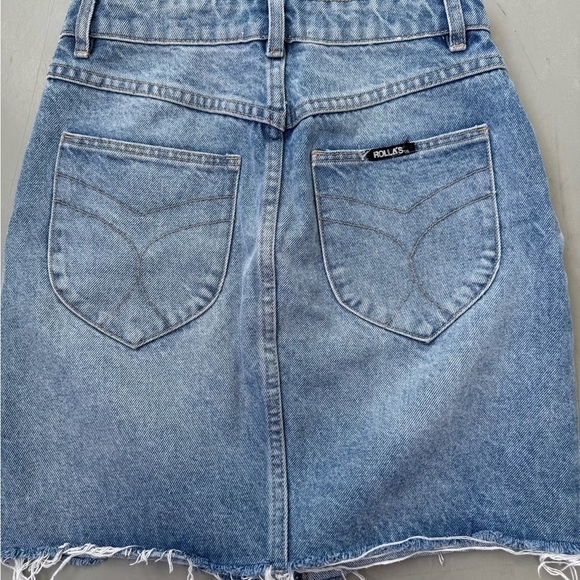 Rolla’s High Mini Denim Slim Fit Skirt Size 26 - Picture 6 of 6